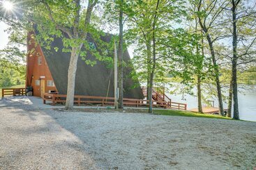 Lakefront A Frame Cabin With Community Perks