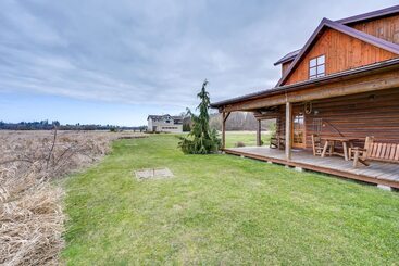 Private Hot Tub:  Blue Sky Cabin  In Sequim
