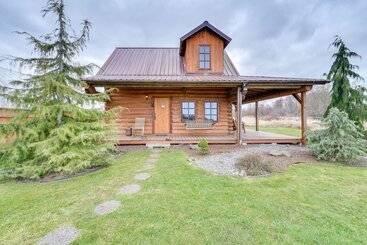 Private Hot Tub:  Blue Sky Cabin  In Sequim