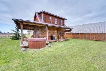 Private Hot Tub:  Blue Sky Cabin  In Sequim