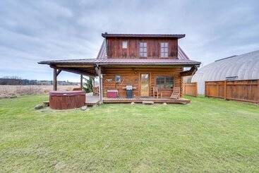 Private Hot Tub:  Blue Sky Cabin  In Sequim