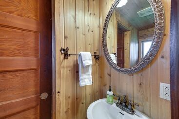 Private Hot Tub:  Blue Sky Cabin  In Sequim