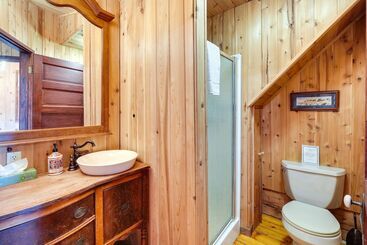 Private Hot Tub:  Blue Sky Cabin  In Sequim