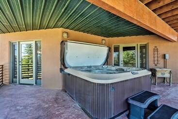 Large Ruidoso Home W/ Stunning Views & Hot Tub!