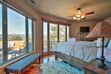 Large Ruidoso Home W/ Stunning Views & Hot Tub!