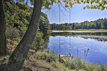 Four Season Lake Cabin W/ Canoe & Paddle Boat!
