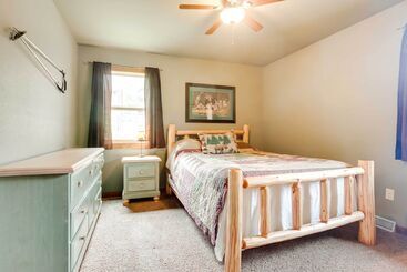 コテージ Pet Friendly Wisconsin Cabin On Lake W/ Fire Pit!