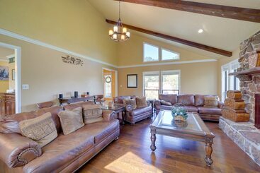 Spacious Arkansas Abode W/ Balcony & Fire Pit!