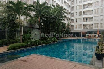 هتل Redliving Apartemen Skylounge Tamansari Vanez Room