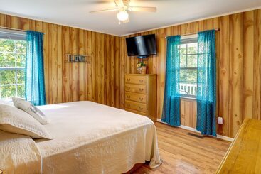 コテージ Riverfront North Carolina Abode W/ Deck & Fire Pit