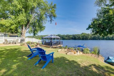 Riverfront New Hampshire Cottage W/ Boat Dock