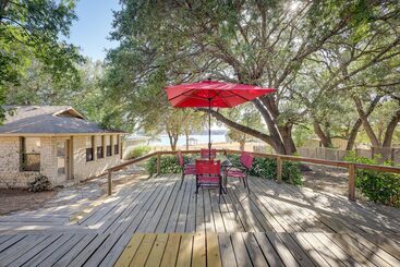 Deck + Cliffside Belton Lake Views: Temple Retreat
