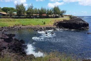 تختخواب و صبحانه Ngahu Bungalows Alojamiento Frente Al Mar En El Centro De Rapa Nui