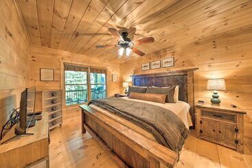 별장 Blue Ridge Hideaway W/ Fire Pit & Mtn Views!