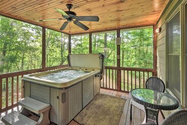 بيت ريفى The Get Away At The Sautee Mountain Retreat