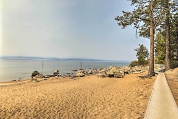 Zephyr Cove Escape With Deck   Steps To Beach!