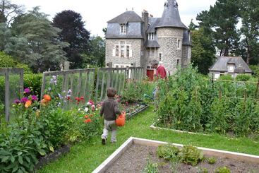 تختخواب و صبحانه Chambres D Hotes Manoir Kerhuella