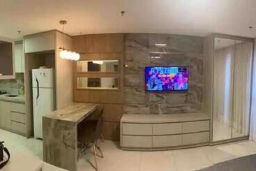 בית מלון כפרי Inova Flat Completo No Condominio Cosmopolitan
