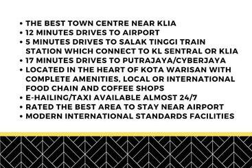 Near Klia   Kipcore Suite B   Town Centre Sepang
