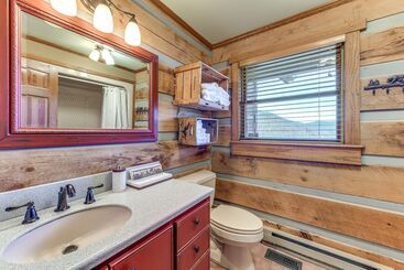 Spacious Maggie Valley Cabin W/ Waterfall On Site!