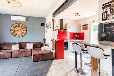 تختخواب و صبحانه Villa Des Palmiers, Chambre 2, Lit Double