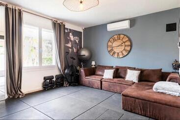 تختخواب و صبحانه Villa Des Palmiers, Chambre 2, Lit Double