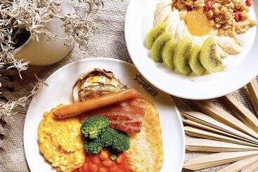 تختخواب و صبحانه Hakuba Pension & Log Hotel Meteor