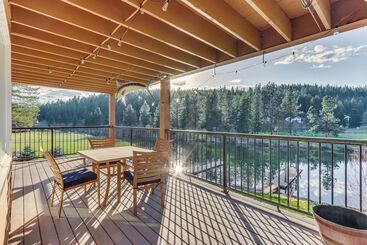 Lakefront Coeur D Alene Home W/ Deck + Shared Dock