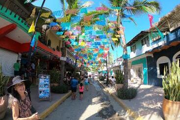 酒店 Casa Lotería  Pueblito Sayulita  Colorful, Family And Relax Experience With Private Parking And Pool