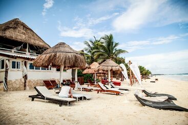 ホテル Villa Las Estrellas Tulum  Located At The Party Zone