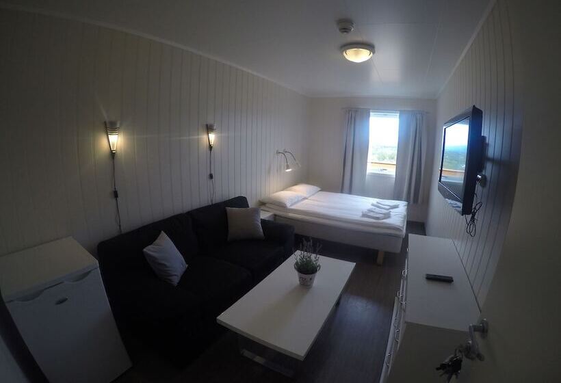 فندق صغير Lundhøgda Camping Og Motell