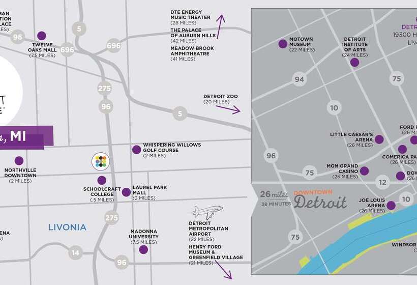 ホテル Hyatt Place Detroit/livonia