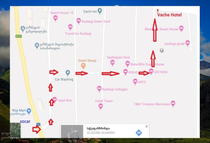 تختخواب و صبحانه Vache