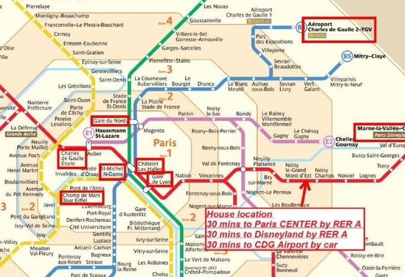 پانسیون Chambre D Hotes Proche De Disneyland Et Pas Loin De Paris