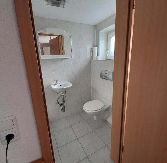 فندق فئة نجمة واحدة Biberach Riss Zimmer Frei, Einzel Zimmer Bad Küche
