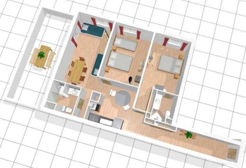 Отель Apart Hôtel Les 4 Sources
