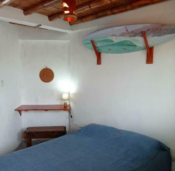 هاستل Hostal Puerto Engabao El Surf Shelter