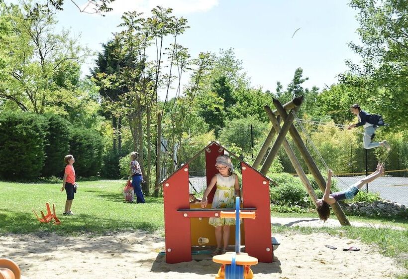 酒店 Camping Le Petit Lion   Lodges Bois