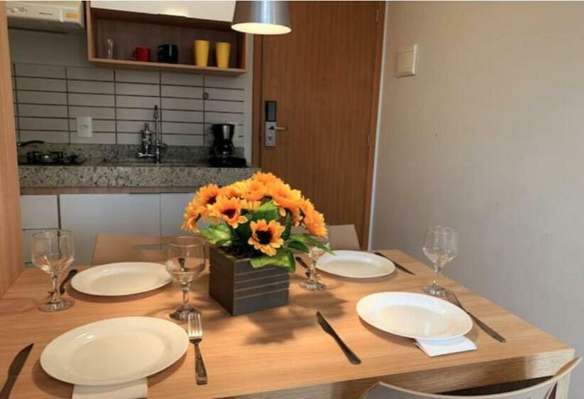 Apartamento Tipo Flat Para Temporada Em Caldas Novas Com Cozinha Completa