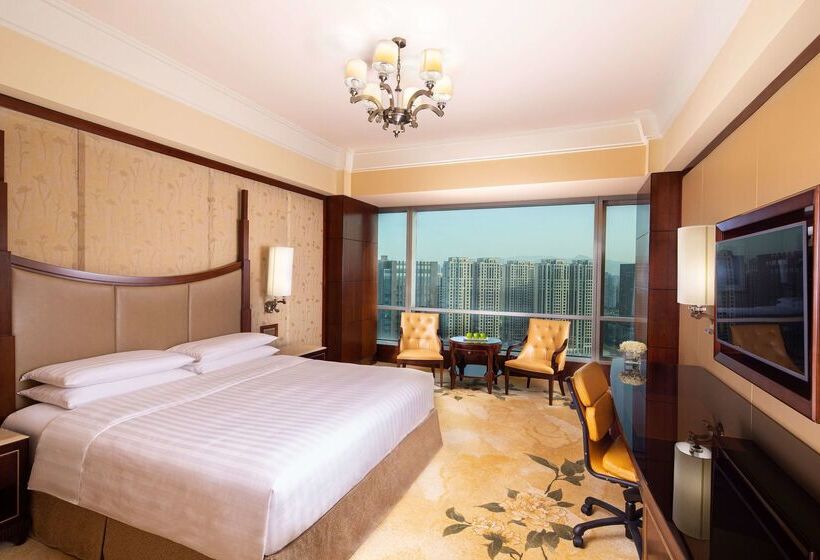 هتل Shangri La Wenzhou A Panoramic View Of The River, Adjacent To Wenzhou International Convention And E