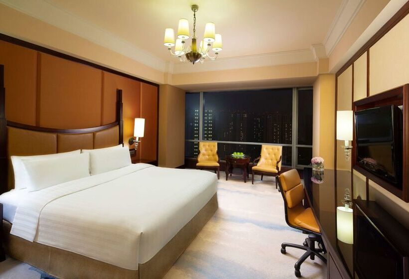 هتل Shangri La Wenzhou A Panoramic View Of The River, Adjacent To Wenzhou International Convention And E