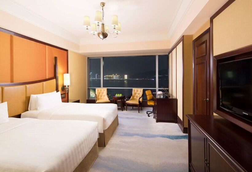 هتل Shangri La Wenzhou A Panoramic View Of The River, Adjacent To Wenzhou International Convention And E