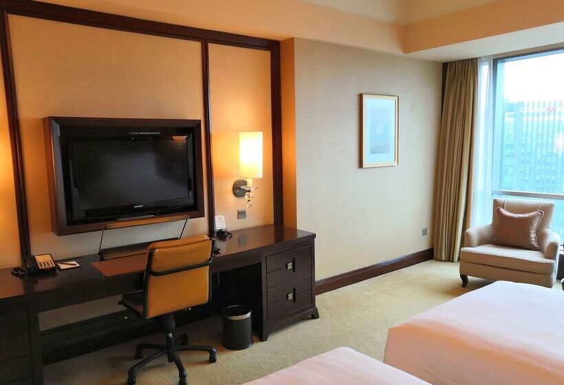 هتل Shangri La Wenzhou A Panoramic View Of The River, Adjacent To Wenzhou International Convention And E