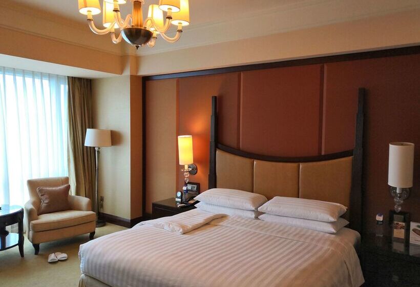 هتل Shangri La Wenzhou A Panoramic View Of The River, Adjacent To Wenzhou International Convention And E