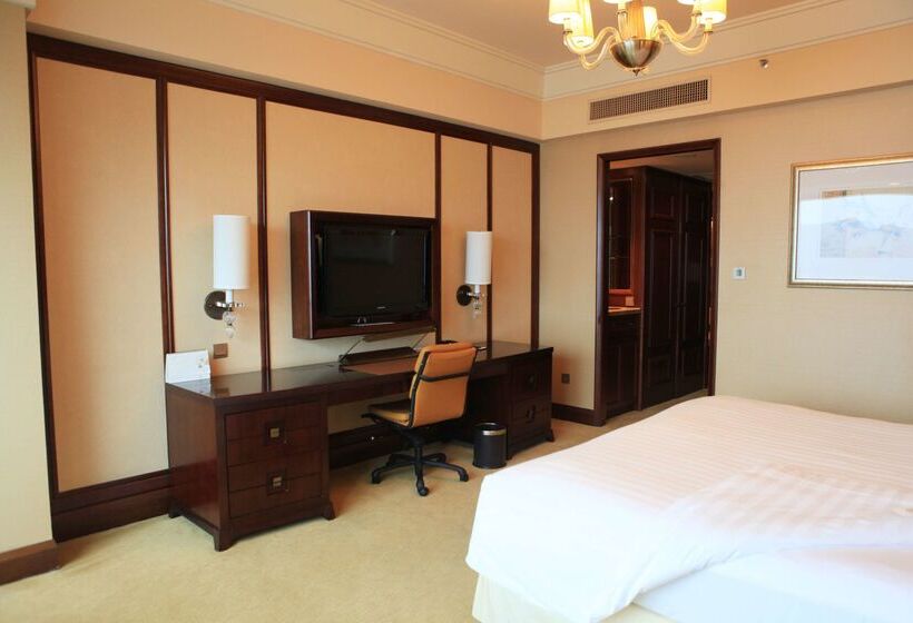 هتل Shangri La Wenzhou A Panoramic View Of The River, Adjacent To Wenzhou International Convention And E