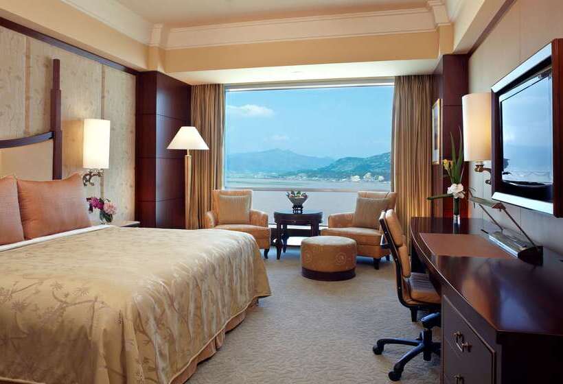 هتل Shangri La Wenzhou A Panoramic View Of The River, Adjacent To Wenzhou International Convention And E