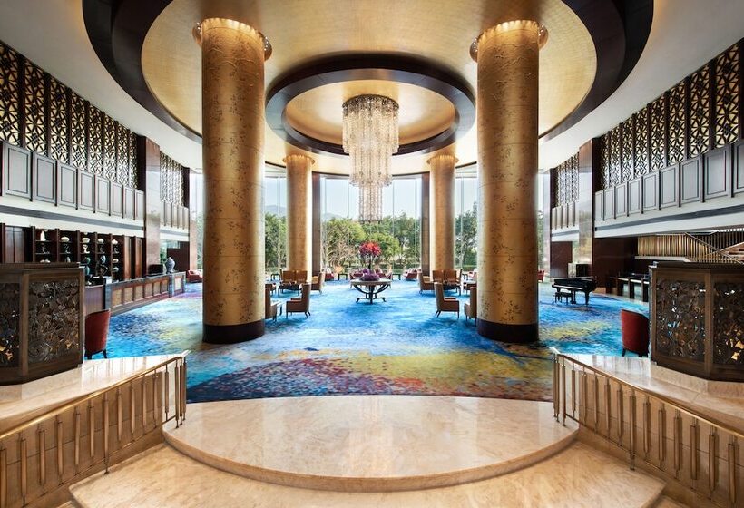 هتل Shangri La Wenzhou A Panoramic View Of The River, Adjacent To Wenzhou International Convention And E
