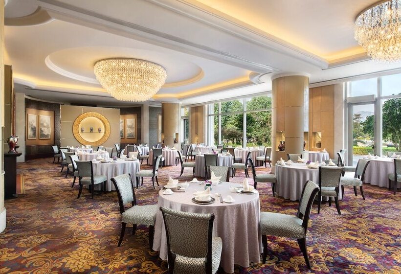 هتل Shangri La Wenzhou A Panoramic View Of The River, Adjacent To Wenzhou International Convention And E