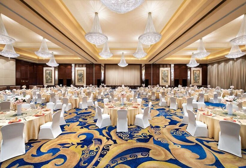 هتل Shangri La Wenzhou A Panoramic View Of The River, Adjacent To Wenzhou International Convention And E