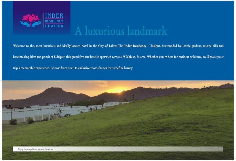 ホテル Inder Residency Resort & Spa Udaipur